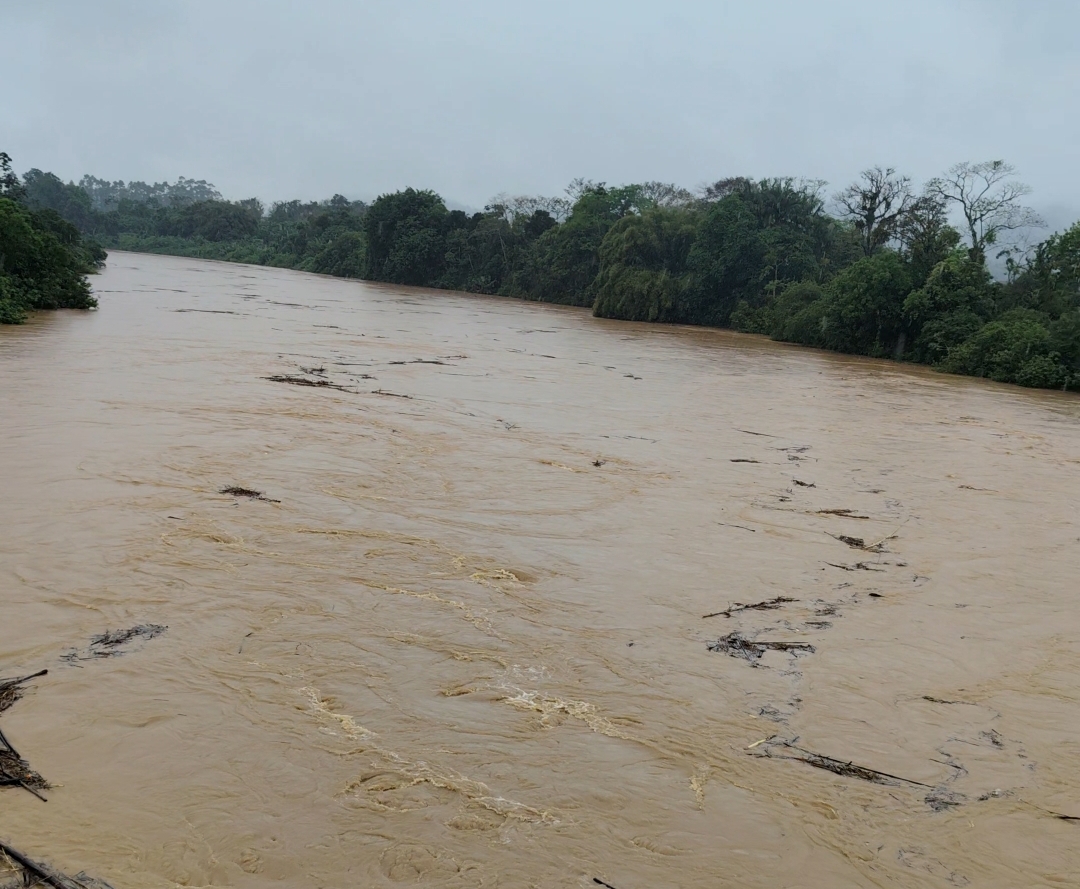 🌧️ CHUVAS MANTÊM GUARAMIRIM EM ALERTA E RIO ITAPOCU ESTÁ ACIMA DA MÉDIA  Guaramirim segue em estado de atenção nesta terça-feira (6) devido às chuvas persistentes que atingem a região e já provocam pontos de alagamento em diferentes áreas do município.  O Rio Itapocu apresenta nível acima da média. De acordo com o monitoramento realizado na estação da Via Verde, em Jaraguá do Sul, o rio registra 4,67 metros.  Diante do cenário, a Prefeitura de Guaramirim e a Defesa Civil mantêm o acompanhamento permanente dos rios, córregos e dos pontos mais suscetíveis a alagamentos.  Também estão mobilizados o Corpo de Bombeiros, a Polícia Militar e o GRAC (Grupo de Resposta de Ações Coordenadas), que acompanham a evolução das condições e permanecem preparados para atuar em eventuais ocorrências.  ⚠️ A orientação é para que a população permaneça atenta, principalmente moradores de áreas historicamente afetadas por alagamentos. Evite atravessar locais com água acumulada ou correnteza e não se arrisque em áreas alagadas.  📲 A Prefeitura e os órgãos de emergência seguem monitorando a situação e novas informações serão divulgadas pelos canais oficiais conforme a evolução do cenário.  Em caso de emergência: 🚒 Corpo de Bombeiros — 193 🛡️ Defesa Civil — 199  #Guaramirim #DefesaCivil #RioItapocu #Chuvas #Alagamentos #Prevenção #Segurança #PrefeituraDeGuaramirim